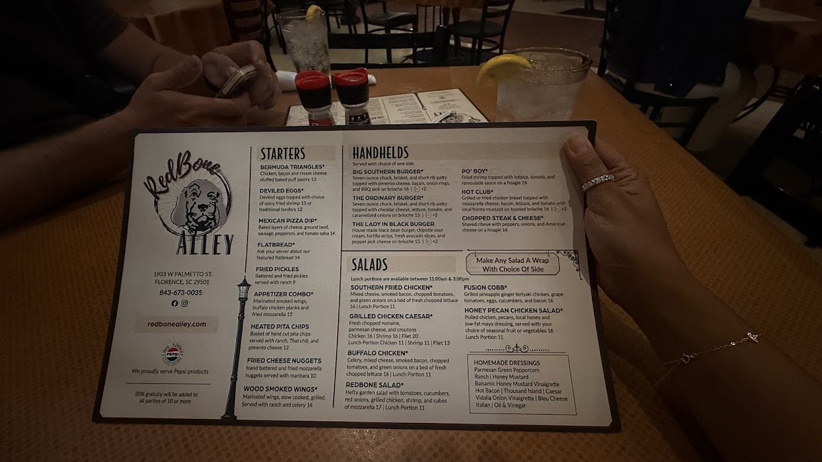 Red Bone Alley Menu - Image 6